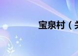 宝泉村（关于宝泉村介绍）
