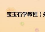 宝玉石学教程（关于宝玉石学教程介绍）