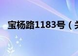 宝杨路1183号（关于宝杨路1183号介绍）