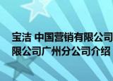 宝洁 中国营销有限公司广州分公司（关于宝洁 中国营销有限公司广州分公司介绍）