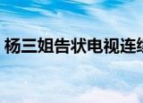 杨三姐告状电视连续剧（杨三姐告状电视剧）