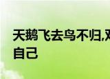 天鹅飞去鸟不归,双木排林心相连,人尔结合是自己