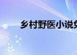 乡村野医小说免费阅读（乡村野医）