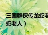 三国群侠传龙蛇老人换哪个?（三国群侠传龙蛇老人）