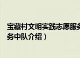 宝藏村文明实践志愿服务中队（关于宝藏村文明实践志愿服务中队介绍）