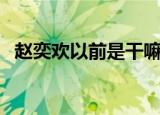 赵奕欢以前是干嘛的（赵奕欢被谁破的处）