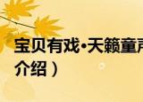 宝贝有戏·天籁童声（关于宝贝有戏·天籁童声介绍）