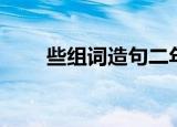 些组词造句二年级简单的（些组词）