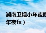 湖南卫视小年夜晚会2022时间（湖南卫视小年夜fx）