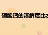 硝酸钙的溶解度比水大吗（硝酸钙的溶解度）