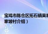 宝鸡市陈仓区拓石镇吴家坡村（关于宝鸡市陈仓区拓石镇吴家坡村介绍）