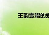 王韵壹唱的爱情（爱情 王韵壹）