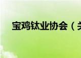 宝鸡钛业协会（关于宝鸡钛业协会介绍）
