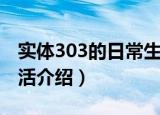 实体303的日常生活（关于实体303的日常生活介绍）