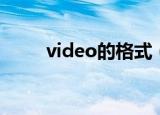 video的格式（video是什么格式）