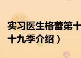 实习医生格蕾第十九季（关于实习医生格蕾第十九季介绍）
