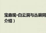 宝鼎现·白云洞与丛碧同游（关于宝鼎现·白云洞与丛碧同游介绍）