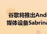  谷歌将推出Android TV或Chromecast流媒体设备Sabrina