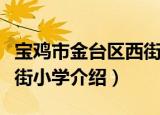 宝鸡市金台区西街小学（关于宝鸡市金台区西街小学介绍）