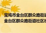 宝鸡市金台区群众路街道社区社会组织联合会（关于宝鸡市金台区群众路街道社区社会组织联合会介绍）