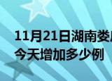 11月21日湖南娄底疫情最新数量及娄底疫情今天增加多少例