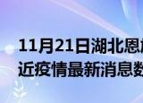 11月21日湖北恩施疫情新增确诊数及恩施最近疫情最新消息数据