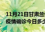 11月21日甘肃兰州疫情最新情况统计及兰州疫情确诊今日多少例