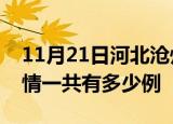 11月21日河北沧州疫情今日多少例及沧州疫情一共有多少例