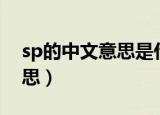 sp的中文意思是什么 三个字（sp3是什么意思）
