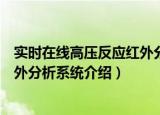 实时在线高压反应红外分析系统（关于实时在线高压反应红外分析系统介绍）