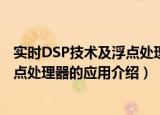 实时DSP技术及浮点处理器的应用（关于实时DSP技术及浮点处理器的应用介绍）