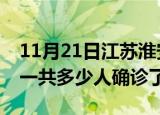 11月21日江苏淮安疫情实时动态及淮安疫情一共多少人确诊了