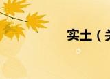 实土（关于实土介绍）