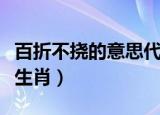 百折不挠的意思代表什么生肖（百折不挠打一生肖）