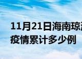 11月21日海南琼海疫情情况数据及琼海这次疫情累计多少例