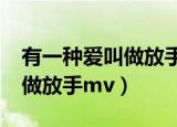 有一种爱叫做放手mv高清阿木（有一种爱叫做放手mv）