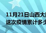 11月21日山西大同疫情消息实时数据及大同这次疫情累计多少例