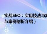 实战SEO：实用技法与案例剖析（关于实战SEO：实用技法与案例剖析介绍）