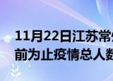 11月22日江苏常州疫情新增确诊数及常州目前为止疫情总人数