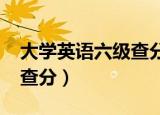 大学英语六级查分时间2022（大学英语六级查分）