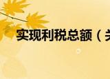 实现利税总额（关于实现利税总额介绍）
