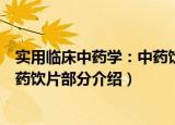 实用临床中药学：中药饮片部分（关于实用临床中药学：中药饮片部分介绍）