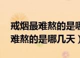 戒烟最难熬的是哪几天,看过才明白（戒烟最难熬的是哪几天）