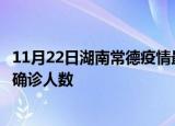 11月22日湖南常德疫情最新公布数据及常德最新疫情共多少确诊人数