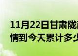 11月22日甘肃陇南疫情新增病例数及陇南疫情到今天累计多少例