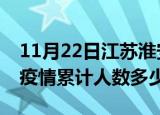 11月22日江苏淮安疫情阳性人数及淮安新冠疫情累计人数多少