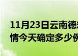 11月23日云南德宏目前疫情是怎样及德宏疫情今天确定多少例了