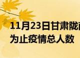 11月23日甘肃陇南疫情动态实时及陇南目前为止疫情总人数