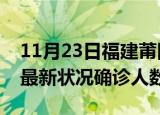 11月23日福建莆田疫情最新情况及莆田疫情最新状况确诊人数