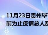 11月23日贵州毕节疫情今天多少例及毕节目前为止疫情总人数